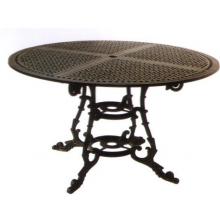 Darlee Monte Carlo Cast Aluminum Dining Table - 52 Inch Round