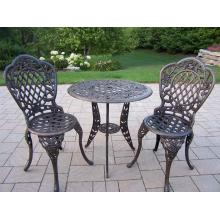 Oakland Living Tea Rose Aluminum Bistro Set