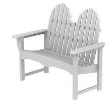 Poly-Wood Recycled Plastic Wood Classic Adirondack Bench - 48 Inches