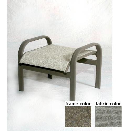 Bonaire Aluminum Sling Ottoman With Scavo Bronze Frame And A0109 Fabric Bonaire Aluminum Sling Ottoman With Scavo Bronze Frame And A0109 Fabric