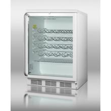 Summit SWC6GWLSH 50 Bottle Built-In Wine Cooler - Glass Door / White Trim