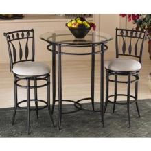 Hillsdale Mix-n-Match 3 Piece Bistro Table Set W/ Hudson Stools - 4596PTBS2HD
