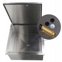 BBQ Guys Drop-In Ice Bin Cooler With Condiment Holder Drain
