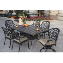 Darlee Elisabeth 6-Person Patio Dining Set - Antique Bronze