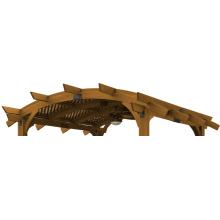 Outdoor GreatRoom Company Lattice Roof For Sonoma 14 X 14 Pergola - Redwood Finish