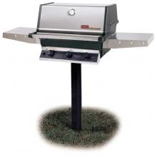 MHP Gas Grills TRG2 Infrared Grill W/ SearMagic Grids On In-Ground Post
