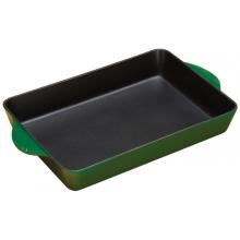 Lodge Roasters Cast Iron Enamel Roaster, Gradated Green - ECR53