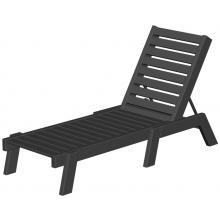 Poly-Wood Captain Recycled Plastic Wood Chaise Lounge