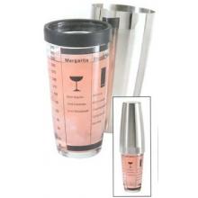 Oggi Professional Glass And Stainless Steel Cocktail Shaker