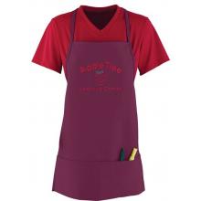 Augusta Medium Apron With Pouch - Maroon