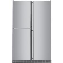 Liebherr SBS-241 23.8 Cu. Ft. Capacity 3 Zone Built-In Side-By-Side Refrigerator / Freezer - Stainless Steel