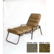 Siesta Aluminum Deep Seating Chaise Lounge With Scavo Bronze Frame And B0825 Fabric