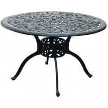 Darlee Series 80 Cast Aluminum Round 48 Inch Outdoor Patio Dining Table - Antique Bronze
