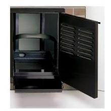 Fire Magic Legacy 20x14 Black Louvered Door With Tank Holder 23920-1T