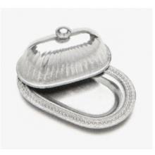 Wilton Armetale Flute & Pearl Butter Dish - 272065