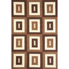 Sawgrass Mills 8 X 10 DuraCord Outdoor Rug - Geo Blocks Antique Brown