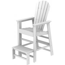 Poly-Wood Recycled Plastic Wood South Beach Adirondack Lifeguard Lounge Chair