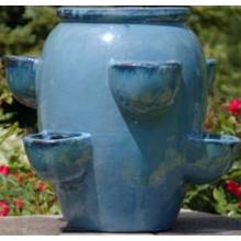 Alfresco Home Small Strawberry Jar - Rio Blue