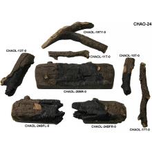 Peterson Gas Logs Charred American Oak Vented Log Breakdown