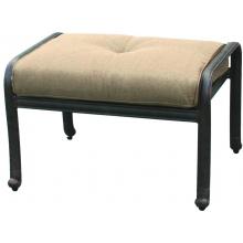 Darlee Elisabeth Cast Aluminum Outdoor Patio Ottoman With Cushion - Antique Bronze
