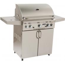 American Outdoor Grill 30 Inch Natural Gas Grill On Cart W/ Rotisserie & Side Burner