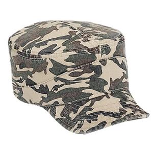 Otto Cap Camo Superior Garment Washed Cotton Twill Flexible Visor Military Style Cap - Camo Pattern 23