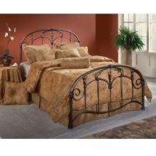Hillsdale Jacqueline Brushed Pewter Metal Bed Set Without Frame - King - 1293-660