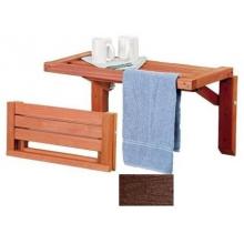A&B Accessories Recycled Plastic Spa Folding Table - 48 Inch Mahogany