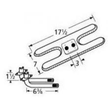 Stainless Steel H Twin, Centered, 3 Inch Offset Burner 12202-76402