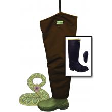Dans Hunting Gear Froglegs Snake Proof Chap With Non Insulated Black Lacrosse Boot Size 12