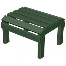 Poly-Wood Recycled Plastic Wood Classic Adirondack Ottoman For Reclining Lounge Chair