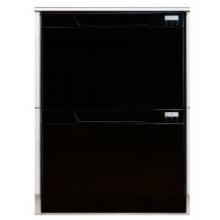 Fisher Paykel Dishwashers Double DishDrawer With Recessed Handle Dishwasher - Black