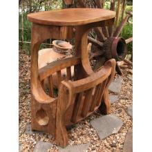 Groovy Stuff Teak Wood Magazine Rack And Console Table Top - TF-283
