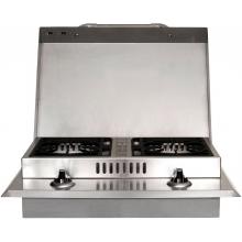 Bull 27-Inch Stainless Steel Natural Gas Built-In Double Side Burner
