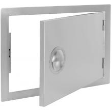 BBQ Guys Portofino Series 24 Inch Right-Hinged Single Access Door - Open View 