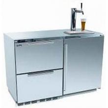Perlick Refrigerators Freestanding Refrigerator And Kegerator With Stainless Drawers, Solid Stainless Door, And 1 Tap