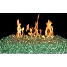 Peterson Fyre Gems 18 Inch Mint Vented Natural Gas Fire Gem Set With G45 Glass Burner And Manual Safety Pilot