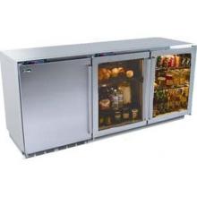 Perlick Refrigerators With Solid Stainless Door And Stainless Glass Door Freestanding Triple Refrigerator