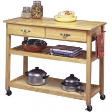 Home Styles Solid Wood Top Kitchen Cart - Natural - 5216-95