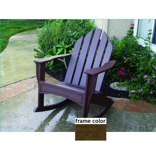 Eagle One Recycled Plastic Adirondack Rocker - Brown Eagle One Recycled Plastic Adirondack Rocker - Brown
