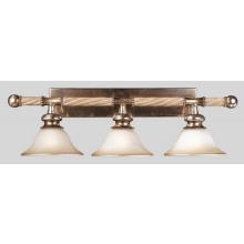 World Imports San Marino Collection Wall Mounted Three Light Fixture In Monterrey Beige With Silver Finish - 3 Bulbs - 5621-41