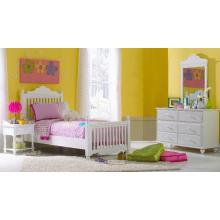 Hillsdale White Full Size Bed, Nightstand, Dresser, & Mirror Set - 1528BFR4PC