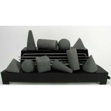 Rasmussen 30 Inch Dark Grey ALTERNA Vent Free Natural Gas FireShapes With Black Chassis And Manual Safety Pilot
