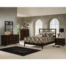 Hillsdale Tiburon Kona Espresso 5 Piece Platform Bedroom Set - Queen - 1418504SET5
