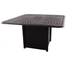 Darlee Series 60 Cast Aluminum 64 Inch Square Universal Counter Height Outdoor Patio Table - Antique Bronze
