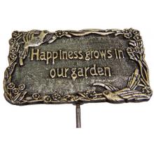 Oakland Living Garden Marker Happiness Grows In Our Garden