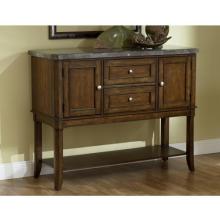 Hillsdale Patterson Marble Top Dining Server - Dark Oak - 4078-850