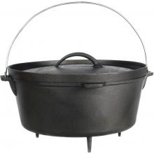 Cajun Cookware Pots With Legs 20 Quart Seasoned Cast Iron Camp Pot