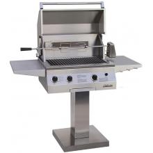 Solaire Gas Grills 27 Inch Deluxe All Infrared Propane Gas Grill With Rotisserie On Bolt Down Post