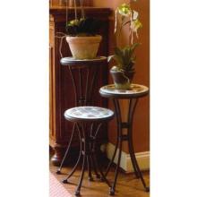 Alfresco Home Portobello Outdoor Plant Stands (Set Of 3) - 12 Inch Round